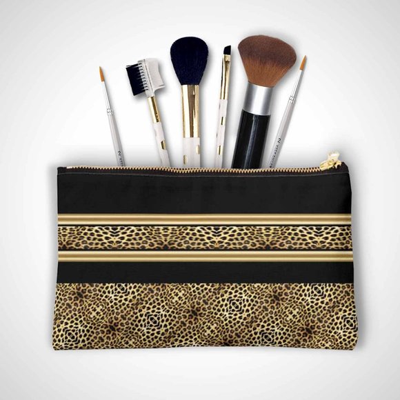 Animal Print 9x6 Cosmetic & Toiletry Organizer Bag - Picture 3 of 6